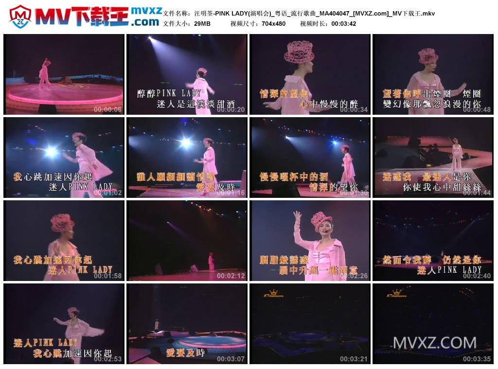 汪明荃-PINK LADY(演唱会)_粤语_流行歌曲_MA404047